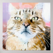 Simba the Tiger Cat Poster (Vorne)