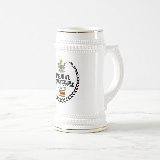 Simbabwe Bierglas (VorderseiteRechts)
