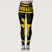Simbabwe-Emblem Leggings (Vorderseite)