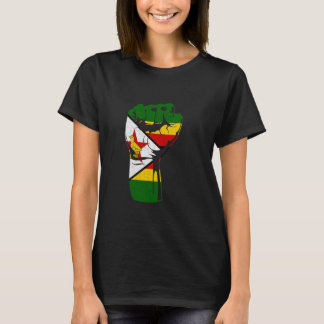 Simbabwe Erbe Simbabwischer Stolz Handfist Simbabw T-Shirt