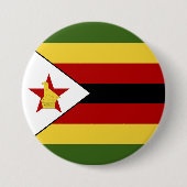 Simbabwe-Flagge Button (Vorderseite)