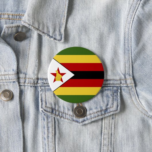Simbabwe-Flagge Button (Beispiel)
