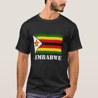 Simbabwe-Flagge Erbe Simbabwische Wurzeln Simbabwi T-Shirt