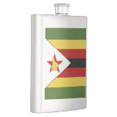 Simbabwe-Flagge Flachmann (Rechts)