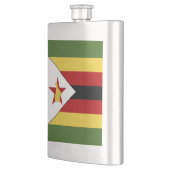 Simbabwe-Flagge Flachmann (Links)