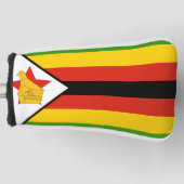 Simbabwe-Flagge Golf Headcover (Vorderseite)