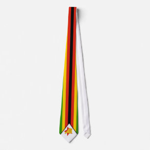 Simbabwe-Flagge Krawatte