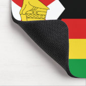 Simbabwe-Flagge Mousepad (Ecke)