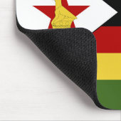 Simbabwe-Flagge Mousepad (Ecke)