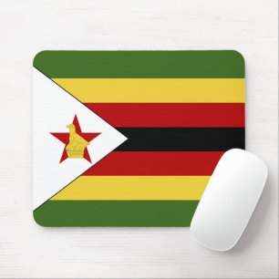 Simbabwe-Flagge Mousepad