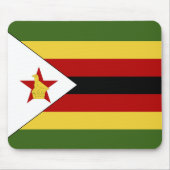 Simbabwe-Flagge Mousepad (Vorne)