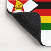Simbabwe-Flagge Mousepad (Ecke)