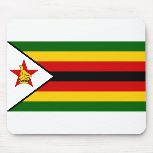 Simbabwe-Flagge Mousepad (Vorne)