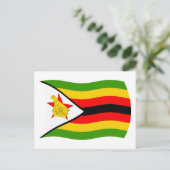 Simbabwe Flagge Postkarte (Stehend Vorderseite)