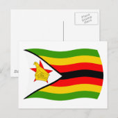 Simbabwe Flagge Postkarte (Vorne/Hinten)