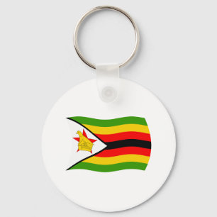 Simbabwe-Flagge Schlüsselanhänger