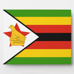 Simbabwe - Flagge Simbabwes Fotoplatte