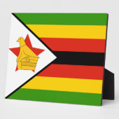 Simbabwe - Flagge Simbabwes Fotoplatte (Seite)