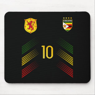 Simbabwe-Flagge Simbabwische Stolzliebhaber Mousepad
