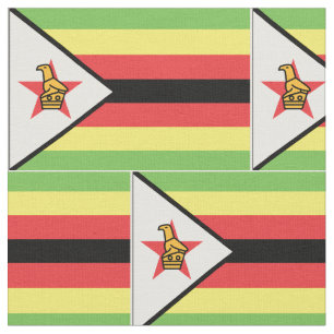 Simbabwe-Flagge Stoff