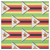 Simbabwe-Flagge Stoff (Muster)