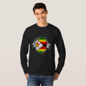 Simbabwe-Flagge T-Shirt (Vorne ganz)