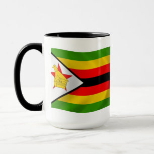 Simbabwe Flagge Tasse