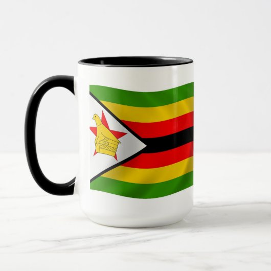 Simbabwe Flagge Tasse (Links)