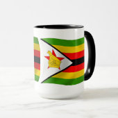 Simbabwe Flagge Tasse (VorderseiteRechts)
