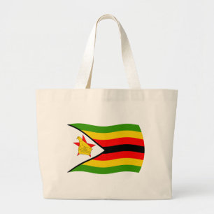 Simbabwe-Flagge-Tragetasche Jumbo Stoffbeutel