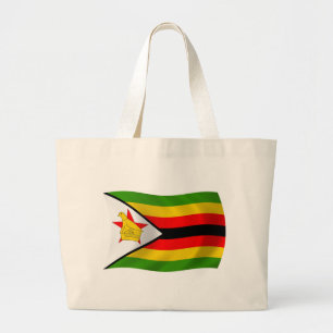 Simbabwe-Flagge-Tragetasche Jumbo Stoffbeutel