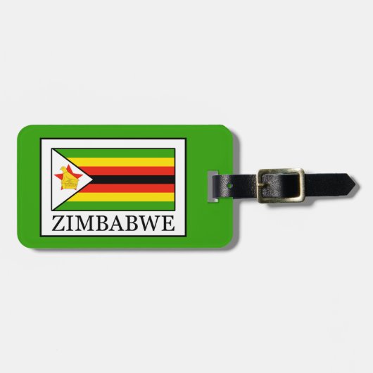 Simbabwe Gepäckanhänger (Vorderseite horizontal)