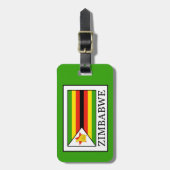Simbabwe Gepäckanhänger (Vorderseite vertikal)