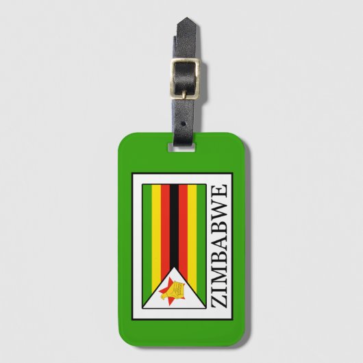 Simbabwe Gepäckanhänger (Vorderseite Vertikal)