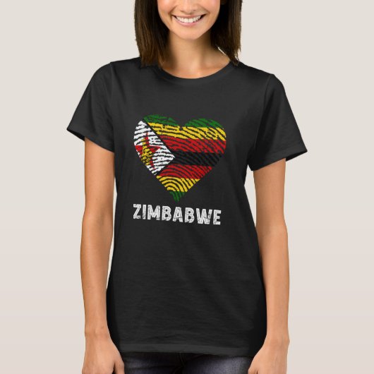 Simbabwe Herzlich Vintage simbabwische Roots Simba T-Shirt (Vorderseite)