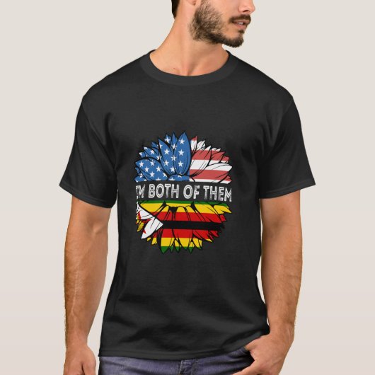 Simbabwe Ich bin beide die Sonnenblume in den USA T-Shirt (Vorderseite)
