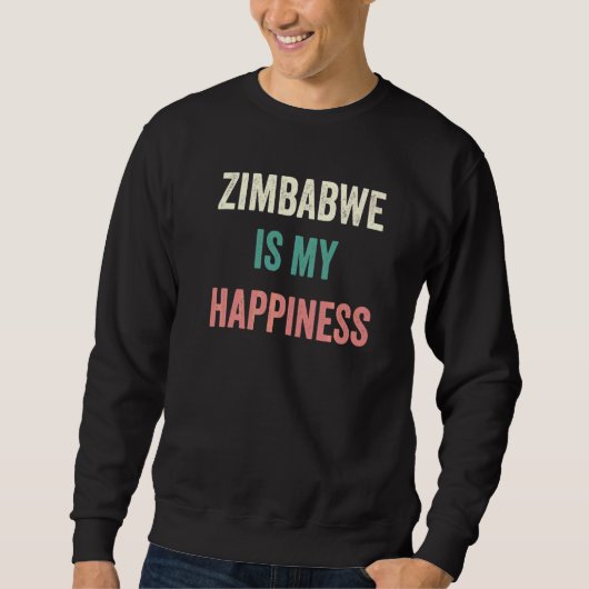 Simbabwe ist mein Glück Sweatshirt (Vorderseite)