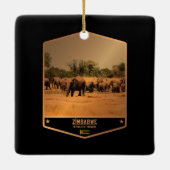 Simbabwe Keramikornament (Rückseite)