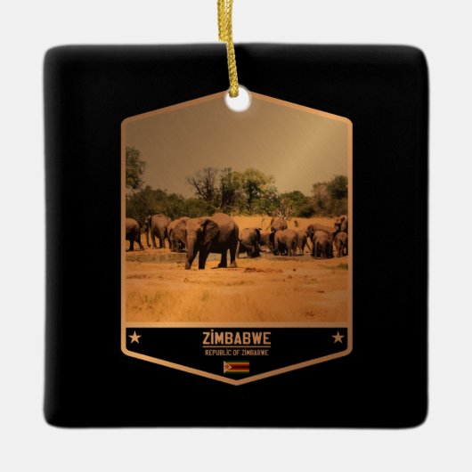 Simbabwe Keramikornament (Vorderseite)