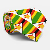 Simbabwe - Krawatte, Mode, Simbabwe - Flagge, Wirt Krawatte (Gerollt)