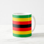 Simbabwe-Landesflaggenationssymbol Kaffeetasse (VorderseiteRechts)