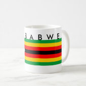 Simbabwe-Landesflaggenationssymbol-Textname Kaffeetasse (VorderseiteRechts)