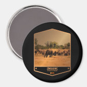Simbabwe Magnet (Vorderseite/Rückseite)