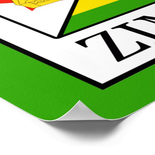 Simbabwe Poster (Ecke)