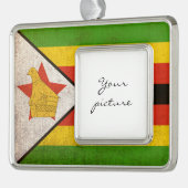 Simbabwe Rahmen-Ornament Silber (Links)