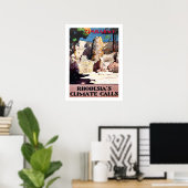 Simbabwe, Rhodesiens Klimaschutz, Vintag, Reisen Poster (Heimbüro)