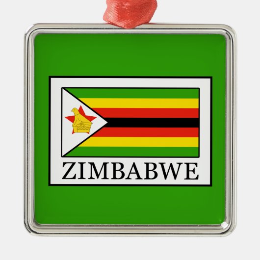 Simbabwe Silbernes Ornament (Vorne)