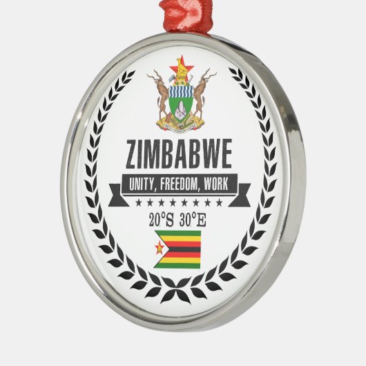 Simbabwe Silbernes Ornament (Links)