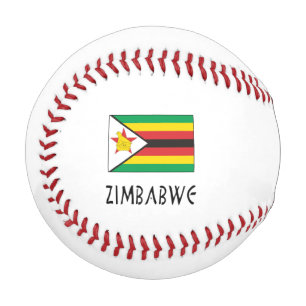 Simbabwe Simbabwische Flagge Schwarz Personalisier Baseball