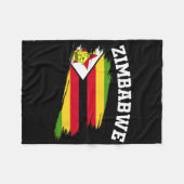 Simbabwe-Souvenirs Harare Urlaub Afrika Simbabwisc Fleecedecke (Vorderseite (Horizontal))